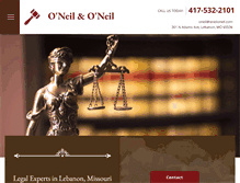 Tablet Screenshot of oneiloneil.com